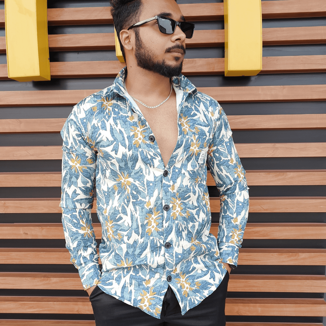 Floral Printed Imported Shirt