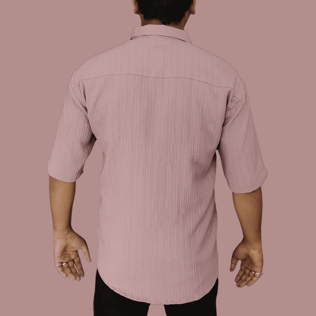 Oversize Imported Texture Shirt