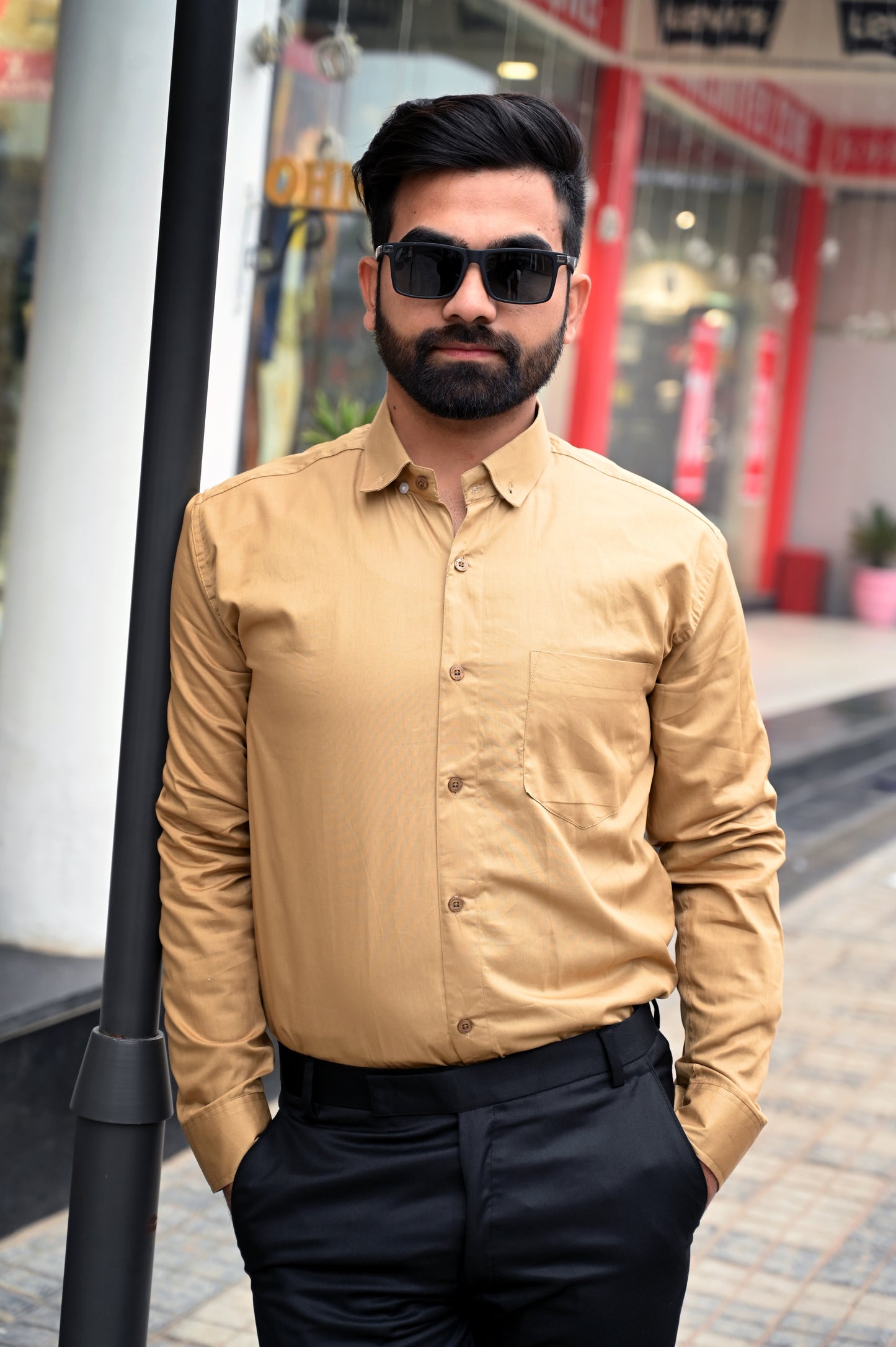 Camel Premium Solid Shirt