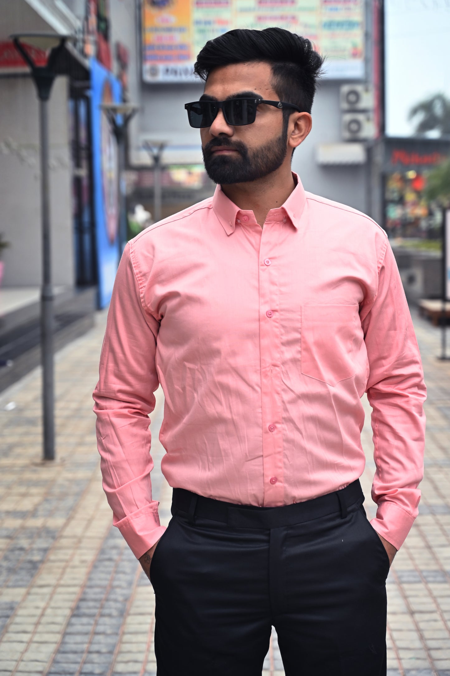 Pink Premium Solid Shirt